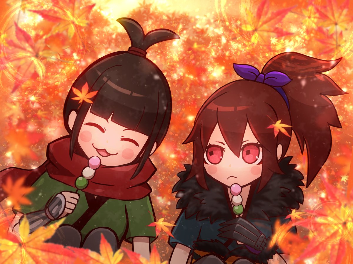 #CryptoNinja 秋のファンアートコンペに応募しました🥳🎨✨
タイトルは『紅葉舞う、秋の記憶』🍁✨
餡音に連れられ、訪れたとっておきの場所🍡✨
幼い頃、故郷を鬼に襲われた紫苑にとって、初めての楽しい体験😳✨
2人の絆を深める、ほっこりとした一コマを表現しました🙌✨
#NINJARTお題作品発表会