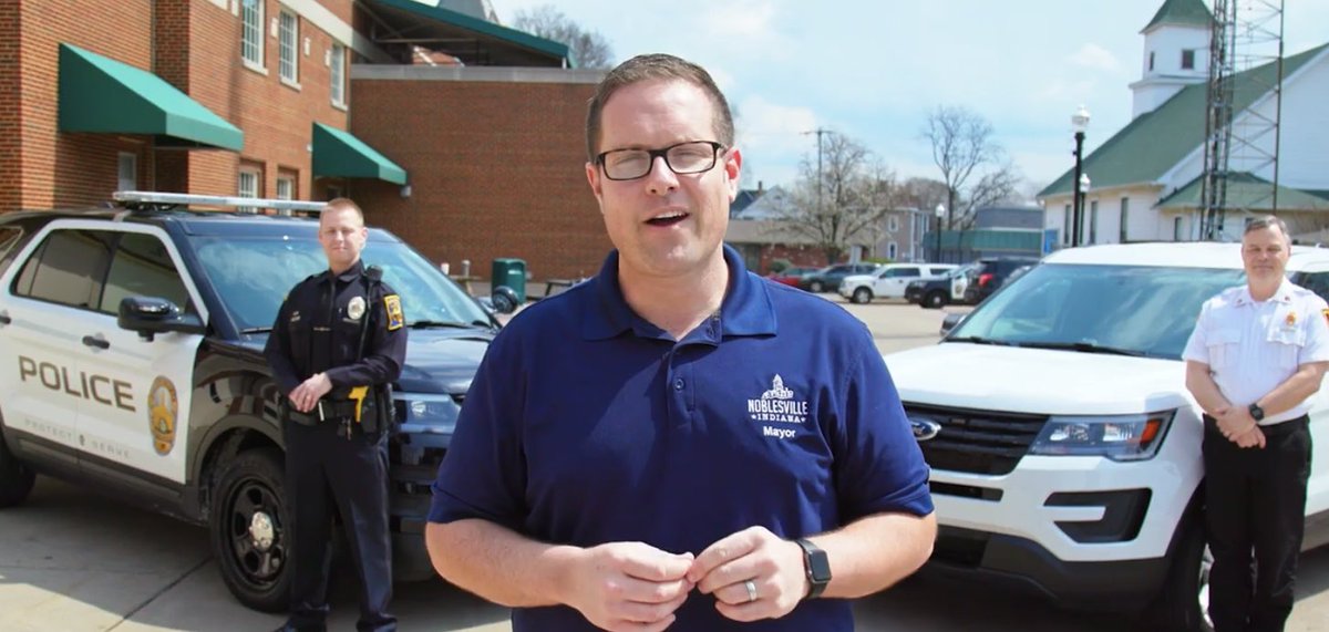 MayorJensen's tweet photo. Today is #NationalFirstRespondersDay. I want to express my deep gratitude for our local heroes in the @NoblesvilleFD &amp; @NoblesvillePD. They serve our community, keep us safe &amp; help our residents in their time of need. 
#FirstResponders #NobleACT https://t.co/ooo4PF4eFe