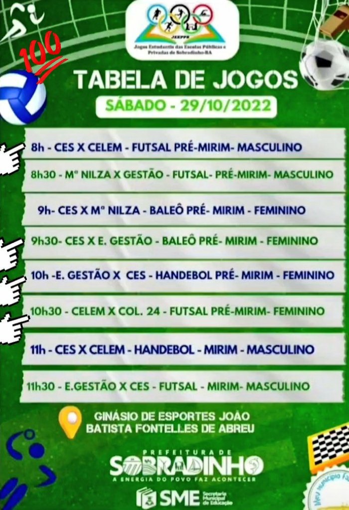 Francismarjs's tweet image. Jogos escolares 2022 em Sobradinho ba!!!!!!