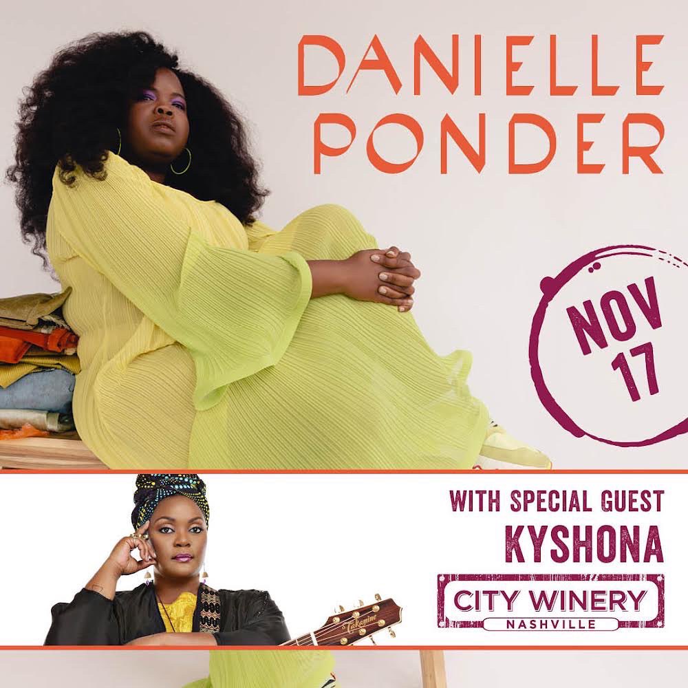 Save the date Nashville! I’ll be joining THE @danielleponder1 at @CityWineryNSH on 11/17. Doors at 6p show at 8p. Get your tix at kyshona.com/tour