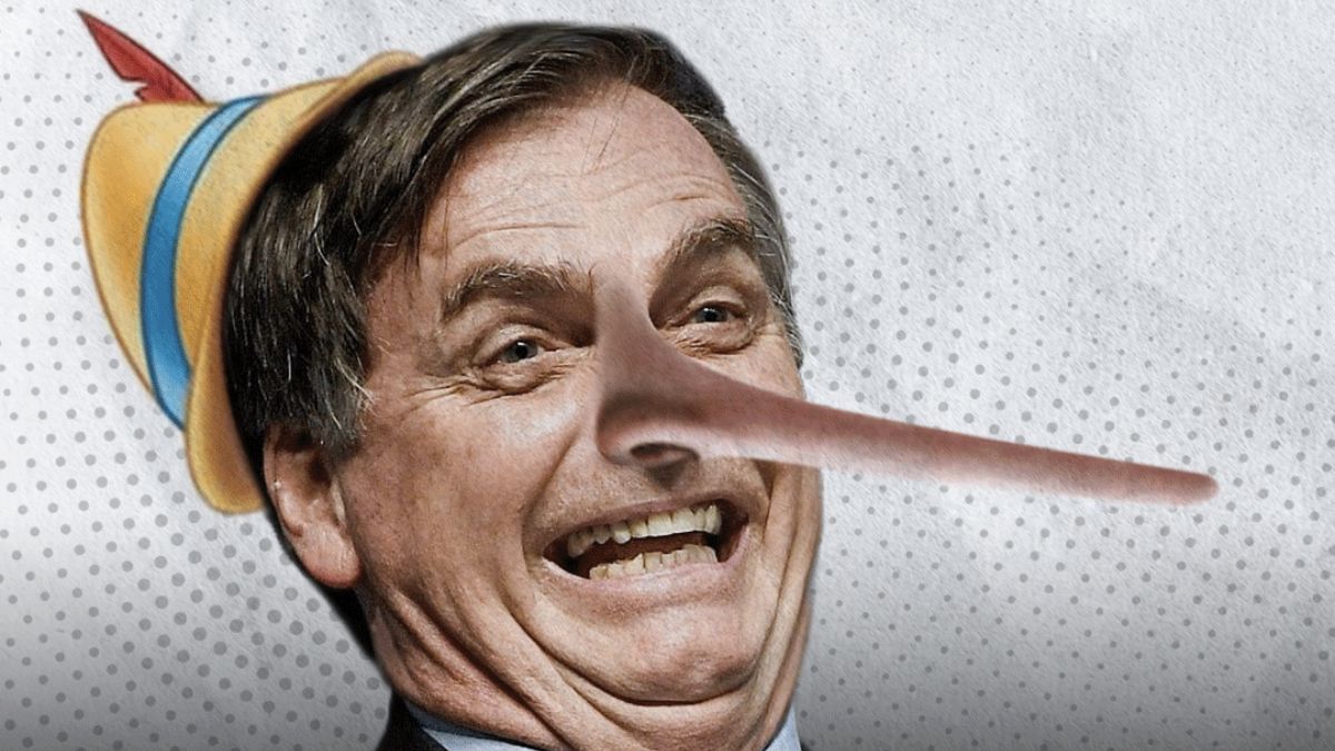 _tatimacena's tweet photo. Bolsonaro não cansa de mentir. #nojo 🤮 https://t.co/y18mjrJ3sQ