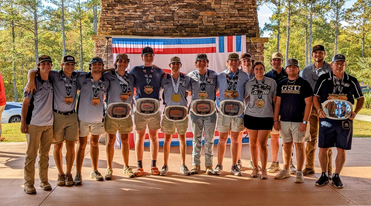 WingClayNation's tweet image. Truly excited for the Georgia Southern Clay Target Team on their recent win at the NCSSAA Fall Regional shoot at the Palmetto Shooting Complex in SC.  10 college teams... 150 or so shooters.  Great start to the '22-23 season.  Well shot Eagles.  GATA!