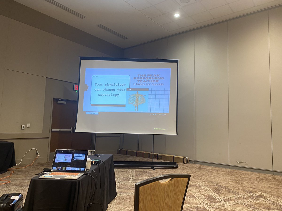 mortonmoves's tweet photo. #NCShape22 conference with the Peak Performing Teacher keynote @kinestheticlass. Even though I read the book, it is was great reminder of some key takeaways… https://t.co/6BpITITi3c