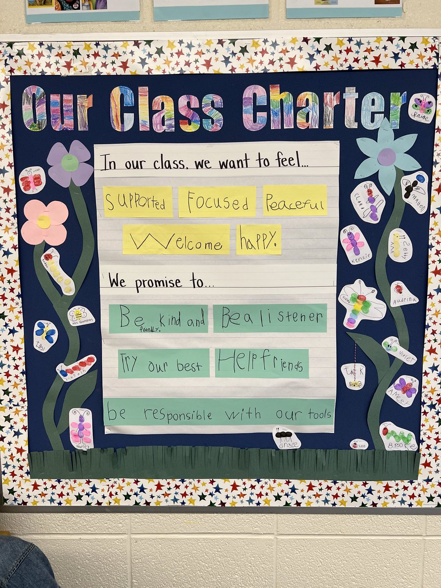 First graders have big goals! Together, they’ve identified how they want to feel in school each day and have determined the action steps that will help them get there. Way to show self-awareness, Tigers! ⁦<a href="/rulerapproach/">RULER</a>⁩ #FPSleadingtheway
