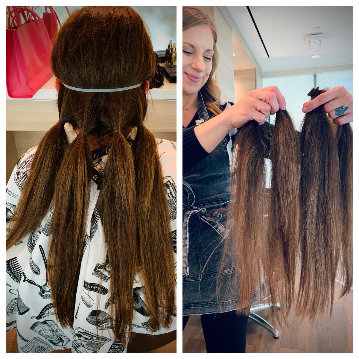 Donating 18-inch ponytails at Spa Pechanga’s Mane Campaign <a href="/HairWeShare/">Hair We Share</a> makes wigs for people living with cancer #BreastCancerAwarenessMonth <a href="/PechangaCasino/">Pechanga Resort Casino</a> in memory of my sister <a href="/sandrapalandri/">Sandra Palandri</a> 💕