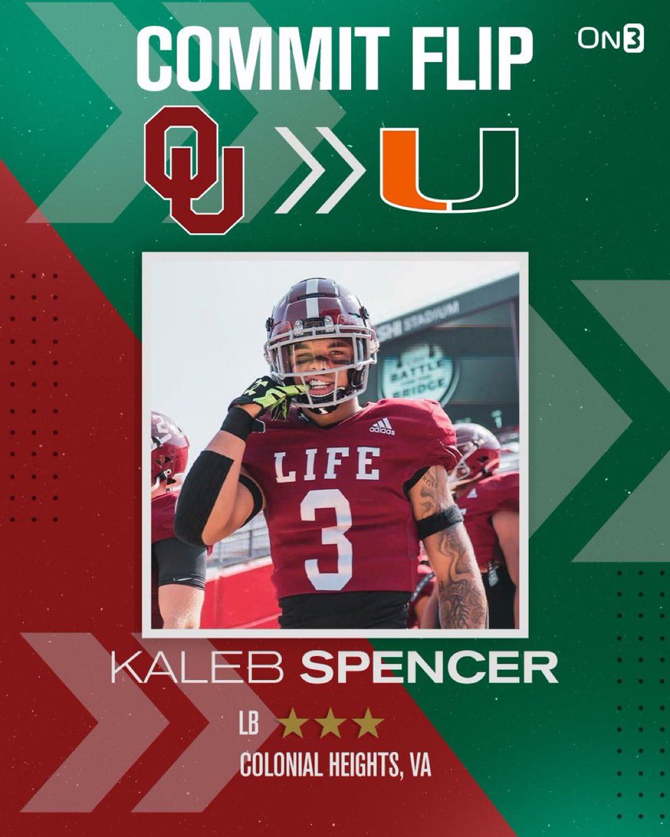 We have the inside story on Kaleb Spencer’s Friday night flip from Oklahoma to Miami on3.com/teams/miami-hu…