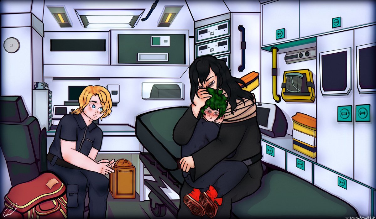 inside the ambulance