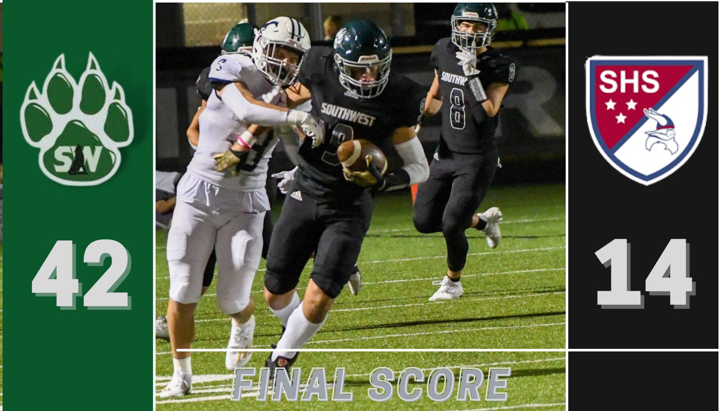 Blue Valley Southwest Football on Twitter "Final from Topeka!! https