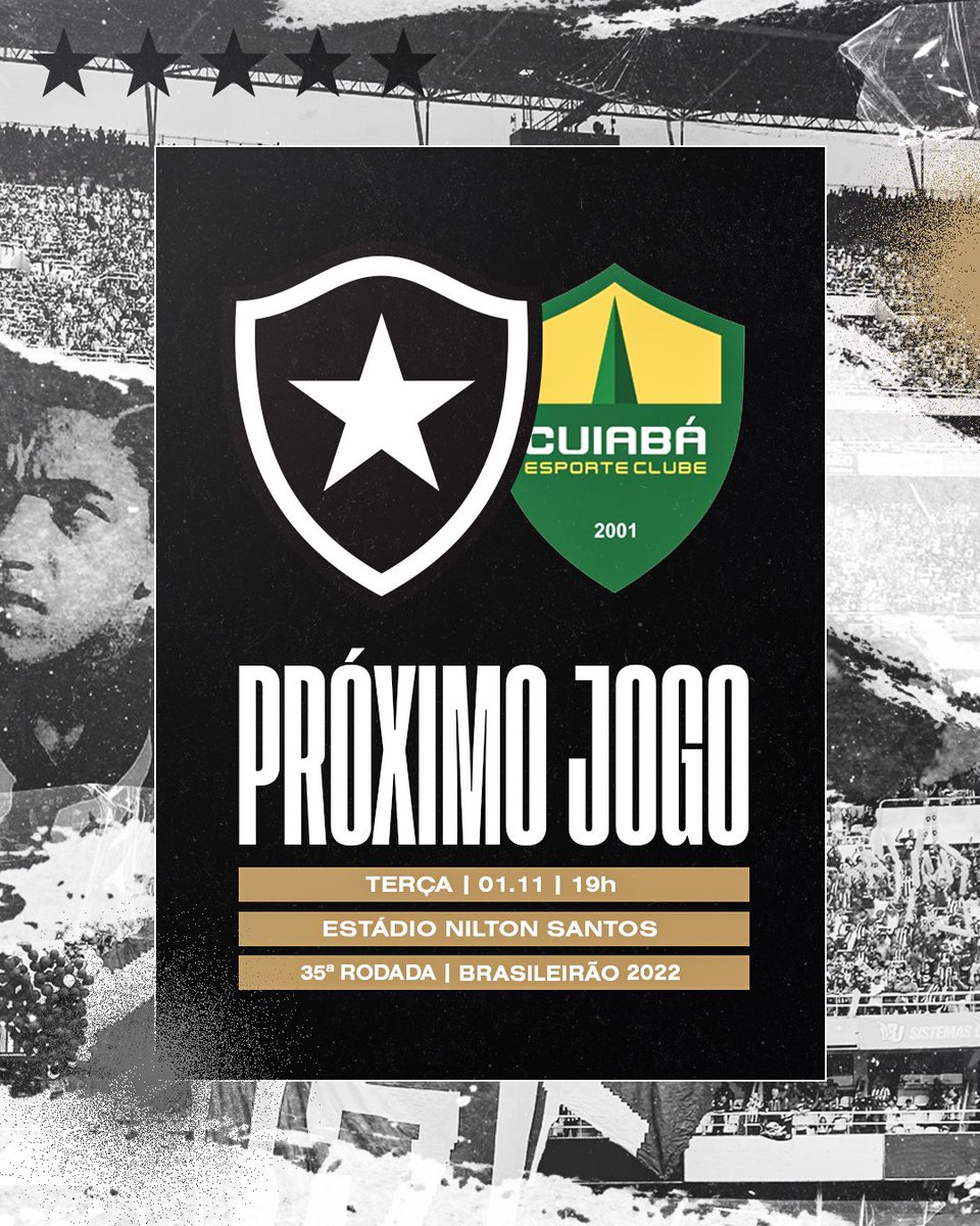Mais uma no Niltão! Vamos juntos! 🔥🏟 #TimeToSetFire Acesse botafogo.com.br/ingresso e garanta o seu lugar em Botafogo x Cuiabá! 🎫