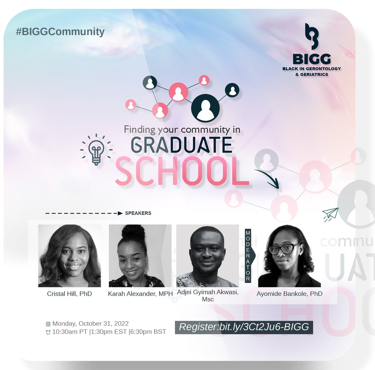 Looking forward to moderating our grad students and postdocs webinar for #BIGGWeek22!!