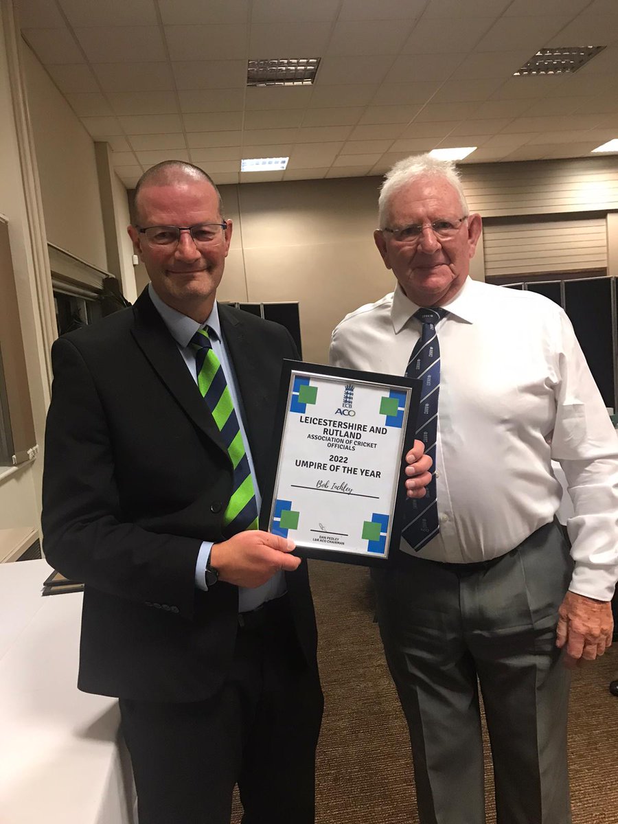 The Umpire of the Year award goes to someone who has got better and better despite taking up umpiring later in life. A well deserved County Cup final appointment and someone who gets a warm welcome everywhere as he is a super bloke and a fine Umpire. Congratulations Bob Inchley!