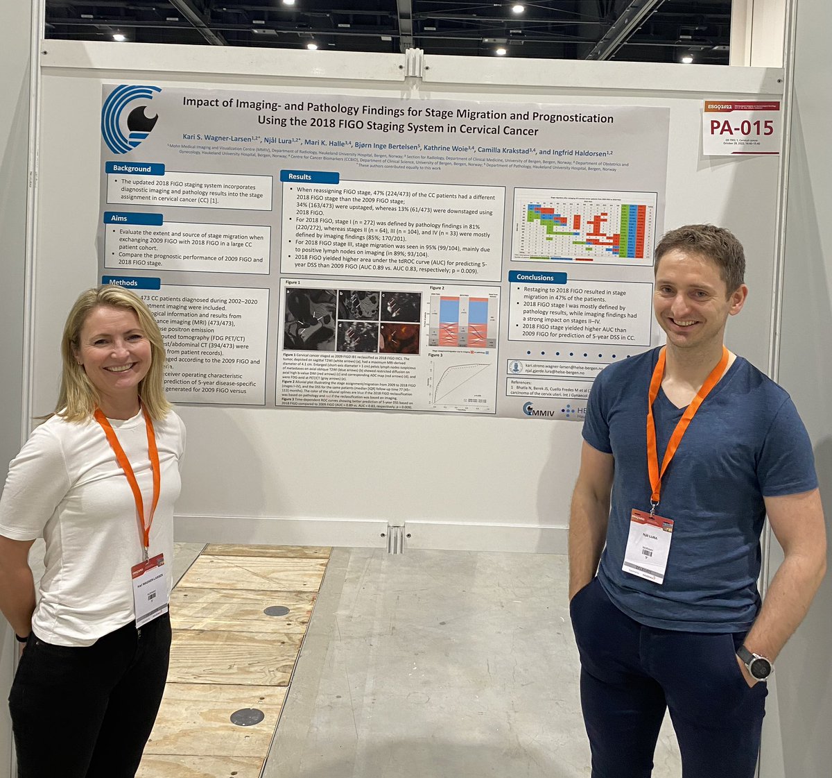 IngfridHaldors1's tweet photo. @mohnfoundation supported researchers @mmiv @agnes_eide @HannaBredin @lyngstad_jenny @KariWagnerLars1 @Njaallura presenting novel imaging findings in #gynecologic #cancer #esgo2022. Interesting E-poster presentation session for clever PhD students!👌👍 @DrLB @UiB @AslakLaks https://t.co/oPHT3IoLxl