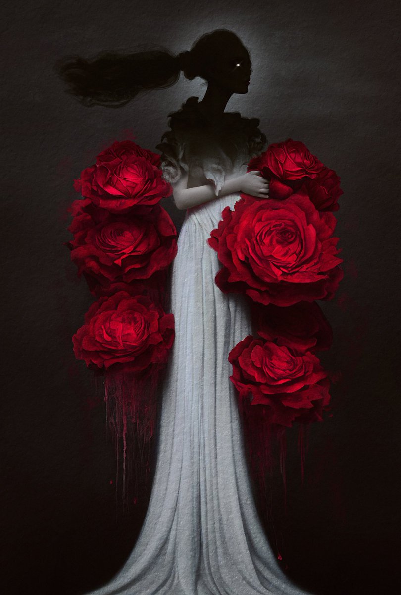 My 1/1 piece for“Dark art rising” show 
at ⁦⁦<a href="/SuperchiefNFT/">SuperchiefGalleryNFT</a>⁩ gallery! 
Available on objkt
 #darkartrising