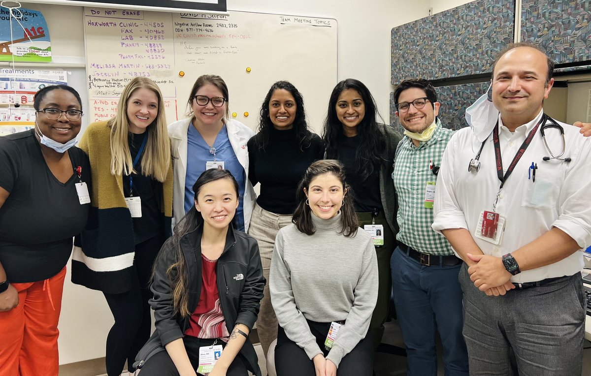 ChrisZhouDO's tweet photo. LAST DAY OF CLINIC FOR THESE PHENOMS. 🥳🥳 So proud of all of them!! #UCthelove @AllyWillauerMD @rithika_t @Priya_ParikhMD @ImbimboMD @hvarghai @MatiSegev https://t.co/GpfGPOn1XG