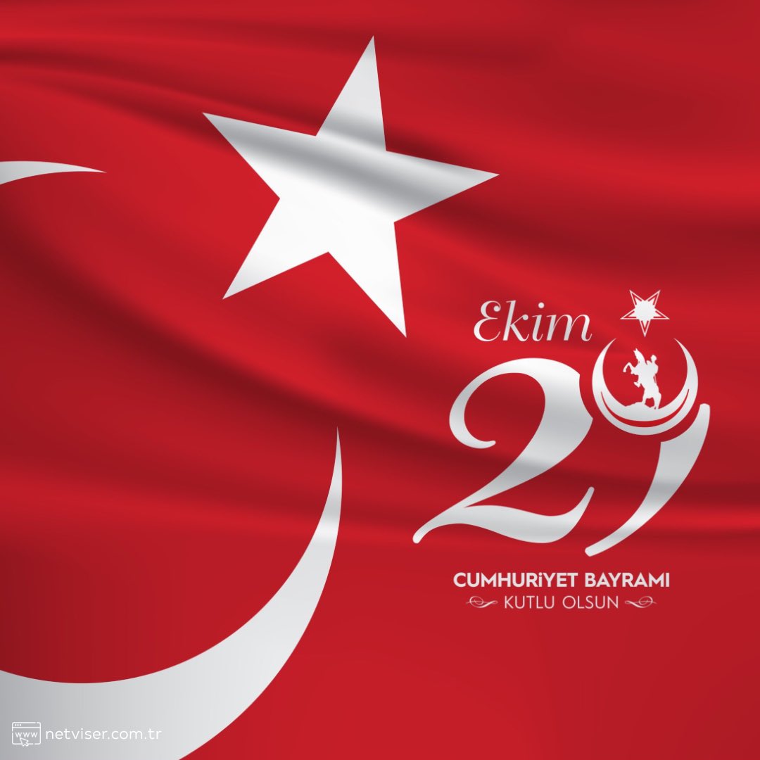 NetviserBilisim's tweet photo. Cumhuriyetimizin 99. yılında başta Ulu Önderimiz Gazi Mustafa Kemal Atatürk olmak üzere tüm yol arkadaşlarını rahmet, minnet ve şükranla anıyoruz. 

29 Ekim Cumhuriyet Bayramı'mız Kutlu Olsun! 🇹🇷 

#29ekim #cumhuriyetbayramı #mustafakemalatatürk https://t.co/BrW7mqqXYg