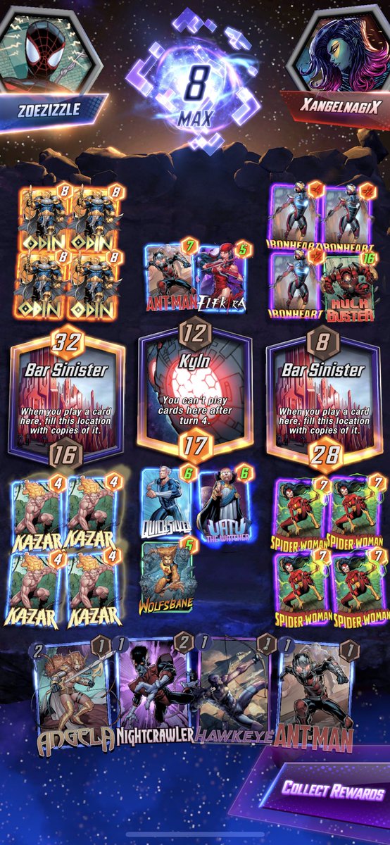 please never play odin on bar sinister, that shit took 4 full minutes for all the animations to trigger #MarvelSnap