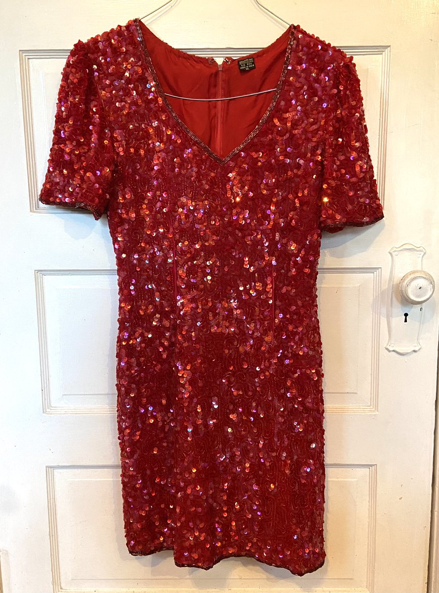 Look. If you find a vintage 100% silk hot pink sequined gown you HAVE to buy it. I don’t make the rules.