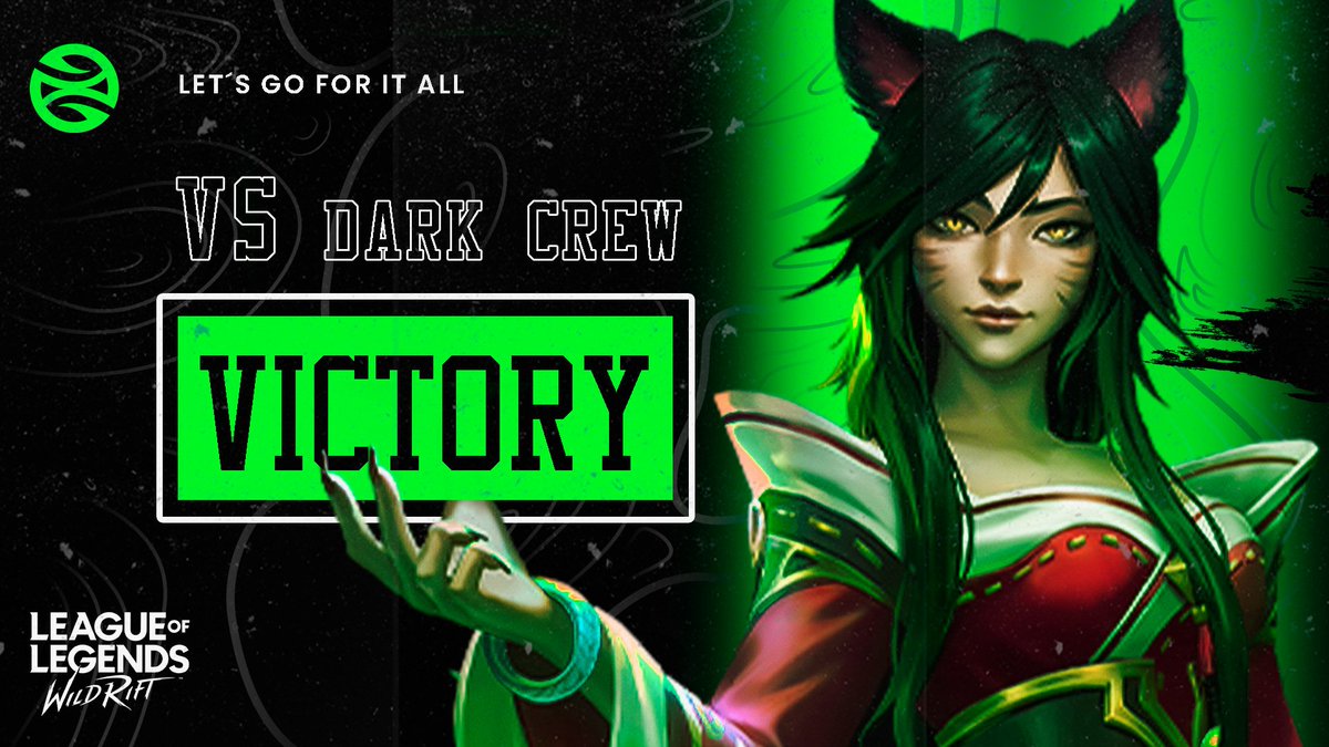 🟢 VICTORY 🟢

Congratulations to our great team for their Victory vs @DarkCreweSport 

We have won 2-0, it's a good result.😀

 we will continue like this 💪

#ZKNWIN