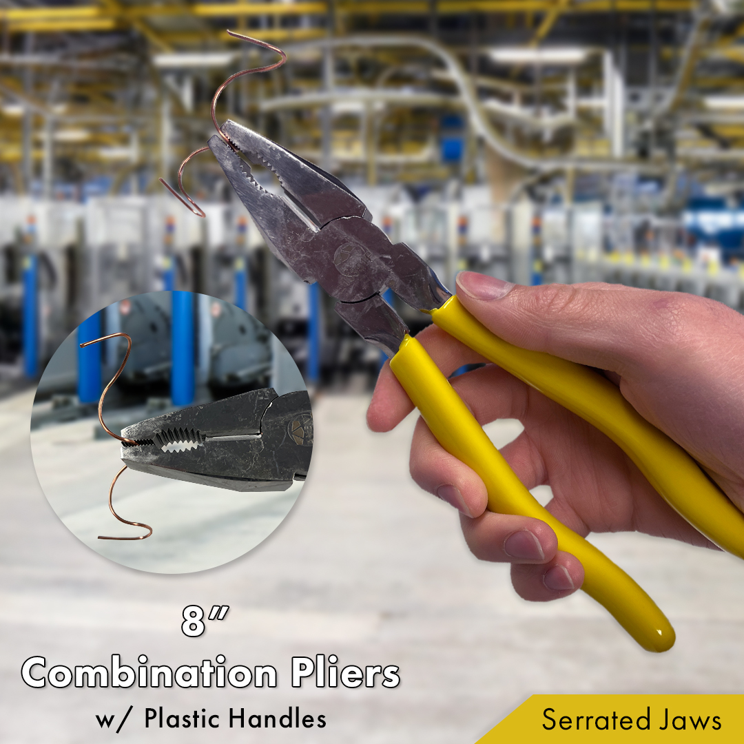 aventools's tweet photo. Take on a combination of tasks with our 8" Combination pliers. Utilize the wire cutter, serrated jaws, and pipe grip with just one tool! Learn more at https://t.co/NZZlKasyBq
-
#Pliers #Tools #HandTools #CombinationPliers #Industrial #AvenTools https://t.co/IClJ5aCsS3