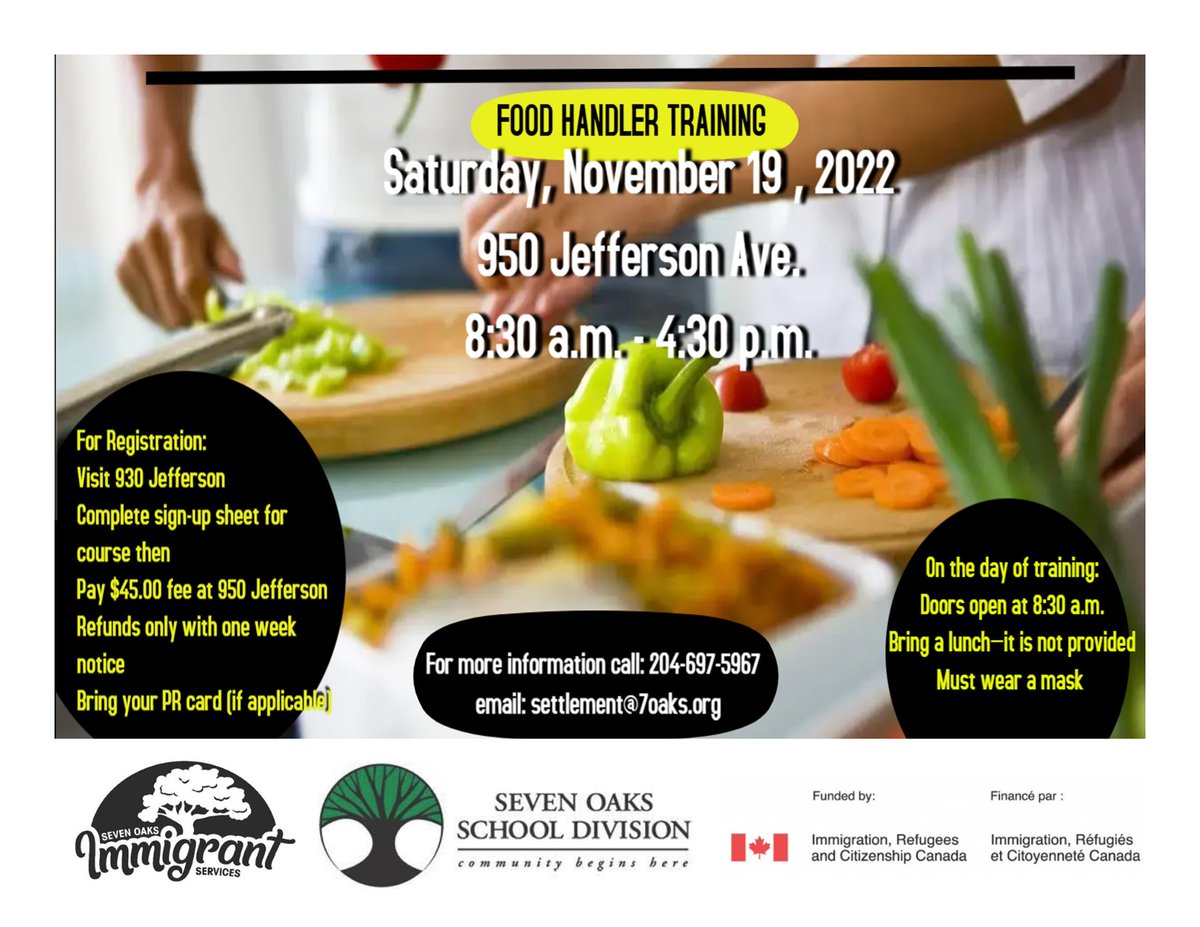 For more information please call 204-697-5967
