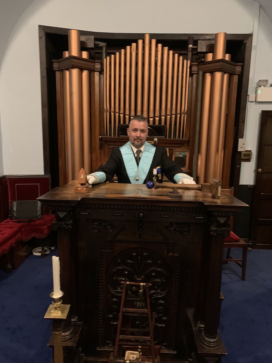 What a great night, a new Master Elect and a new Fellowcraft.