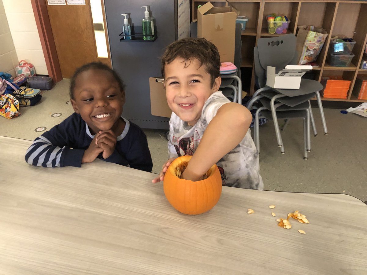 Pumpkin exploration in Ms Goertz class