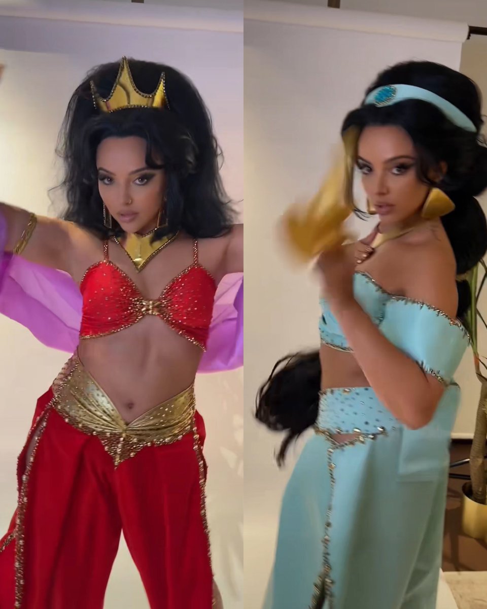 jadeameliahqs's tweet image. jade thirlwall as princess jasmine for halloween