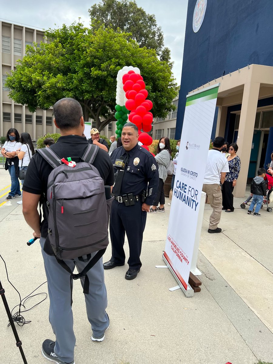 In honor of Filipino Heritage Month, Detective Craig Marquez met with members of the Filipino Media (NET25) to discuss the common relationship between the LAPD and the Filipino Faith Communities.