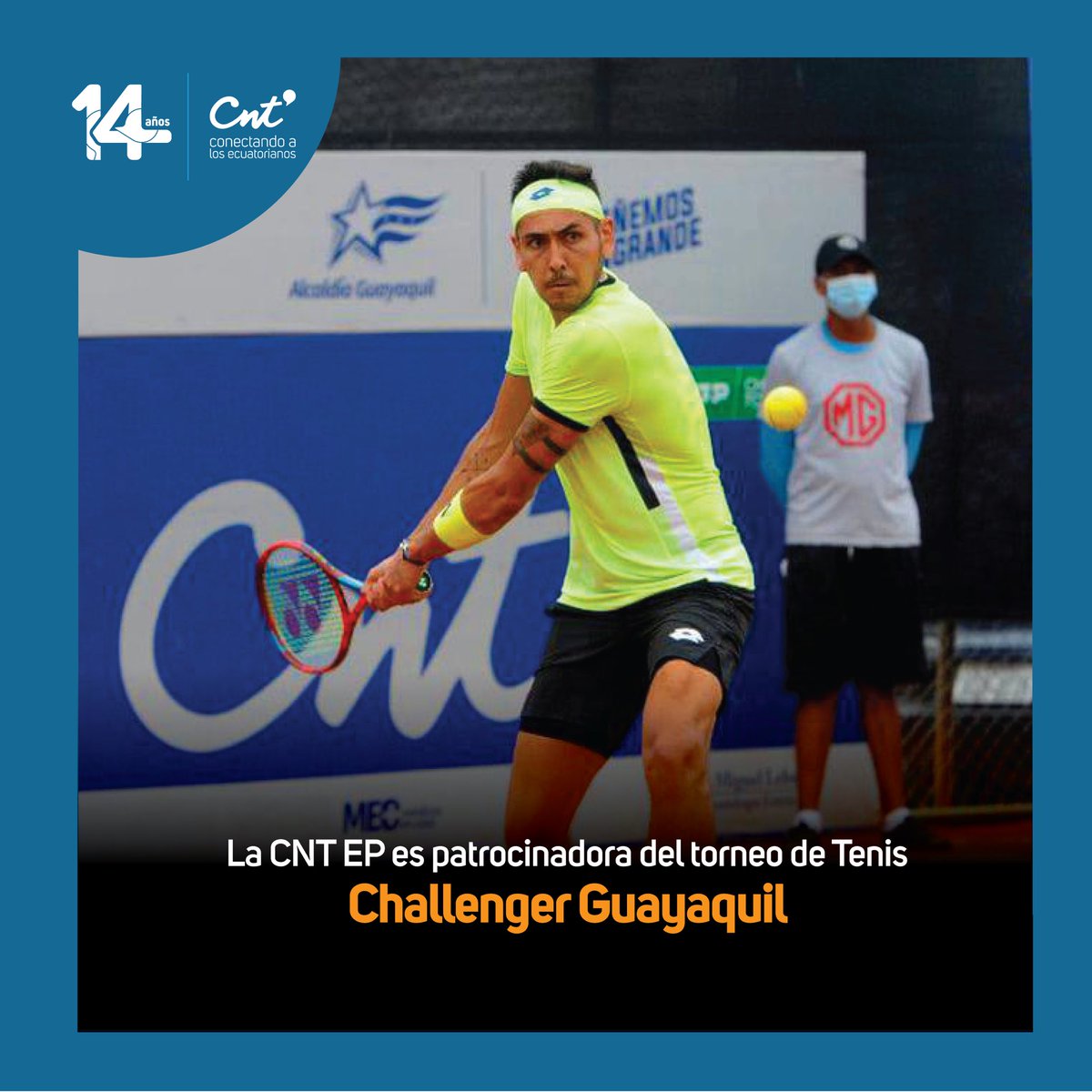 ¡Apoyamos el <a href="/ATPChallenger/">ATP Challenger</a> de Guayaquil!🎾 

Torneo de alto nivel que convoca a tenistas nacionales e internacionales. Fomentamos el deporte juvenil.

📰Detalles: bit.ly/3zuY7D1
