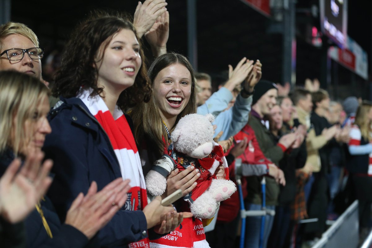 gloucesterrugby's tweet photo. Another incredible night at Kingsholm! 🤩

Thank you 👏 https://t.co/XASZwrnmQK