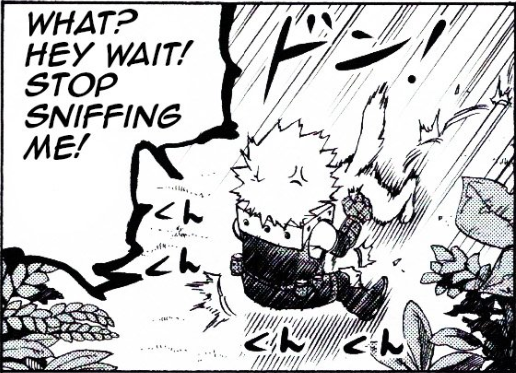 EliniTort's tweet photo. "Bakubowl isn't real," they said, yet the moment 1A were turned into animals, Todoroki refused to let go of Bakugo's waist, Deku glued himself to Bakugo's boobs and Kirishima jammed his face into Bakugo's crotch. https://t.co/2LIWbcKucA