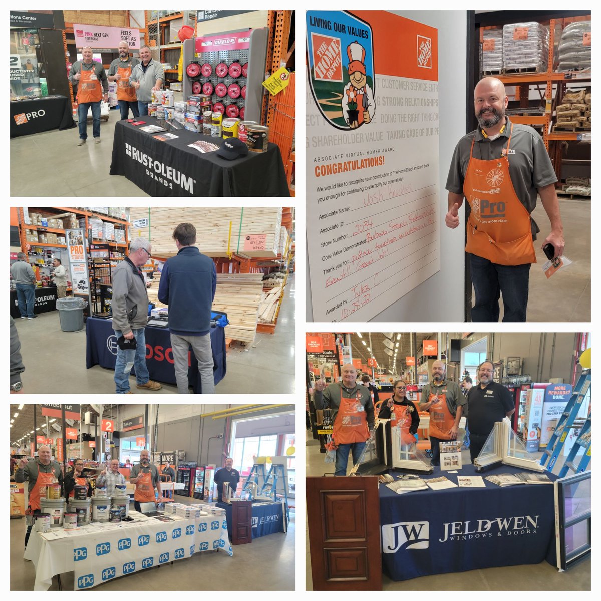 @ChristianKerr (@hdchristiankerr) on Twitter photo Our ProDS Josh is doing outstanding work with his team, Building Strong Relationships with our pros, our vendors and our community! Thank you sir!
#LivingOurValues <a href="/asweetceleste/">Celeste Sweet</a> <a href="/THDLafayette/">Lafayette Home Depot</a> <a href="/hdjustjoan/">Joan Morris</a> <a href="/jesse_klingbeil/">Jesse Klingbeil</a> Our ProDS Josh is doing outstanding work with his team, Building Strong Relationships with our pros, our vendors and our community! Thank you sir!
#LivingOurValues <a href="/asweetceleste/">Celeste Sweet</a> <a href="/THDLafayette/">Lafayette Home Depot</a> <a href="/hdjustjoan/">Joan Morris</a> <a href="/jesse_klingbeil/">Jesse Klingbeil</a>