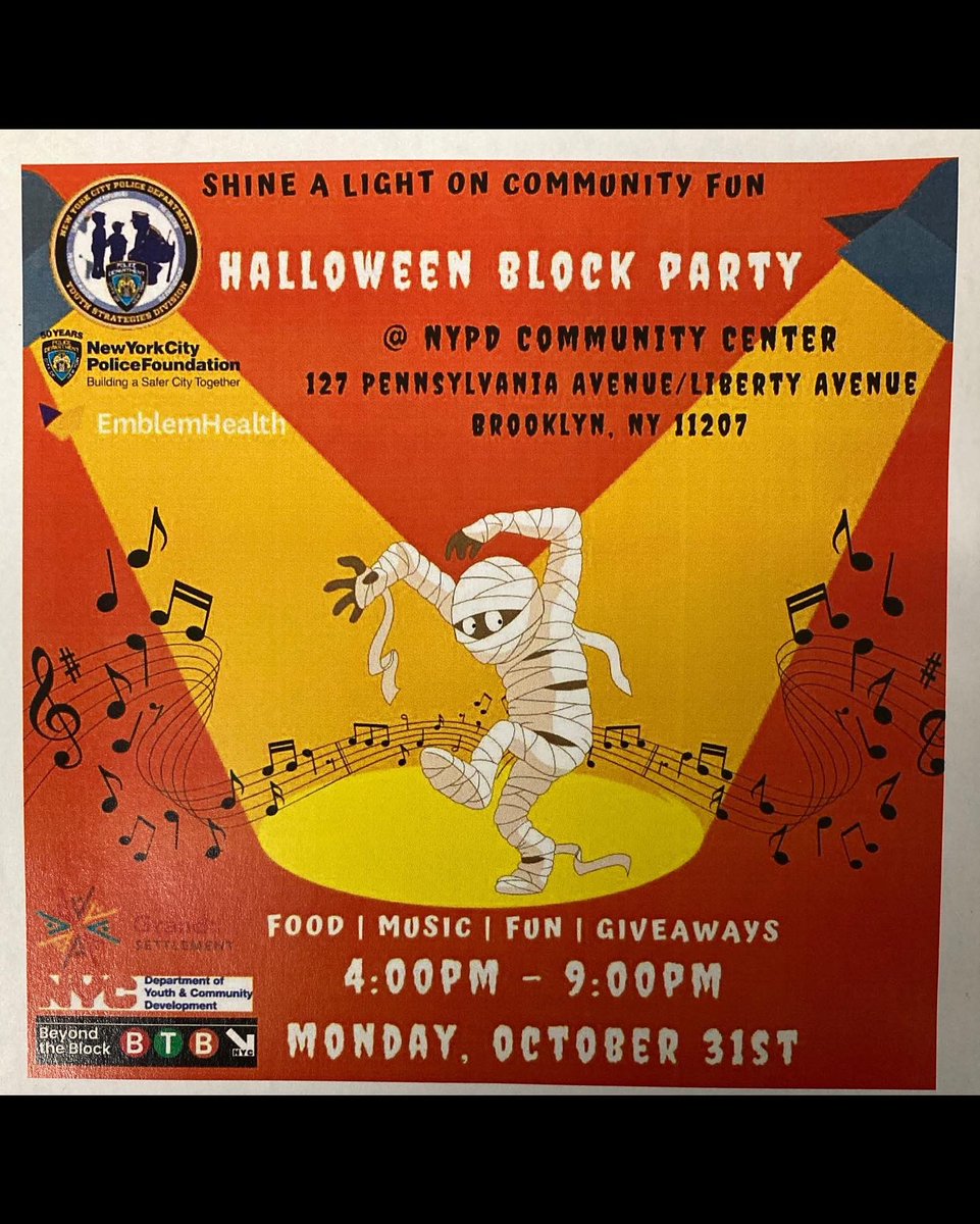 .@127Penn will be hosting a Halloween Block Party on Monday, October 31st from 4-9 PM ! Invite all your friends & family!