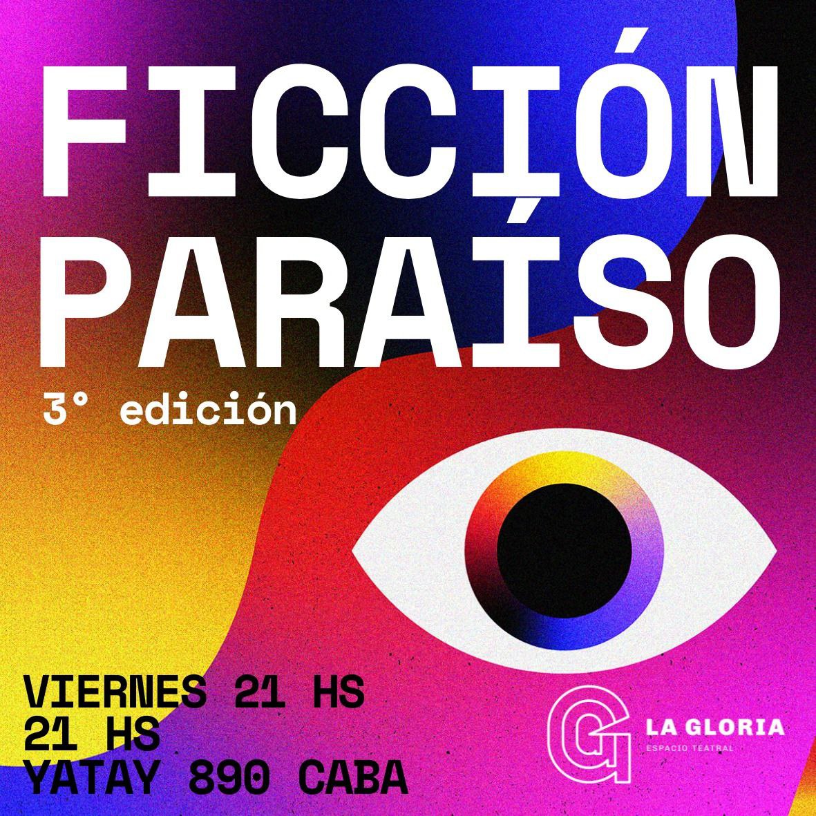 💥 En noviembre llega la tercera edición de FICCIÓN PARAÍSO 💥

3️⃣ escenas teatrales cada viernes a las 21h ✨️"Princesa Laputa" + "Buen augurio" + "Timing"
