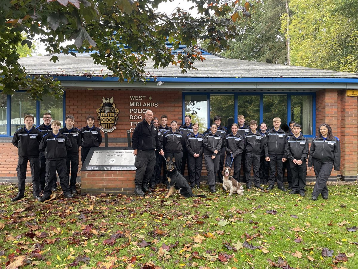 What a fantastic day DY Cadets and Leaders had on Thursday. We travelled over to see our @WMPDogs unit where we had a really insightful input and demonstrations around what our super intelligent and loyal canine friends do within WMP.