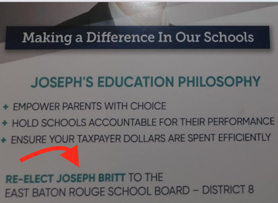 FriendsPublicEd's tweet photo. @TheAllianceBR #RedStickLeaders has a lot of money, but they are not so good with facts or the truth. There are 9 members on the current @ebrschools school board and Mr. Britt is not one of them. @La_Believes @TheCityofBR @WBRZ @WAFB #CheckYourMail ๐ญ https://t.co/qFVnX7vLAd