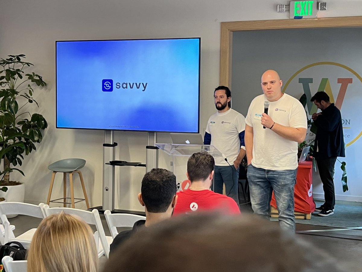 cgcardona's tweet image. Up first on #AvalancheCreates Pitch Day is Savvy!

Savvy is a self-repaying and non-liquidating DeFi lending platform that gives users the ability to get an advance on their future yield immediately.

savvydefi.io #Avalanche  💥🚀🎩✨