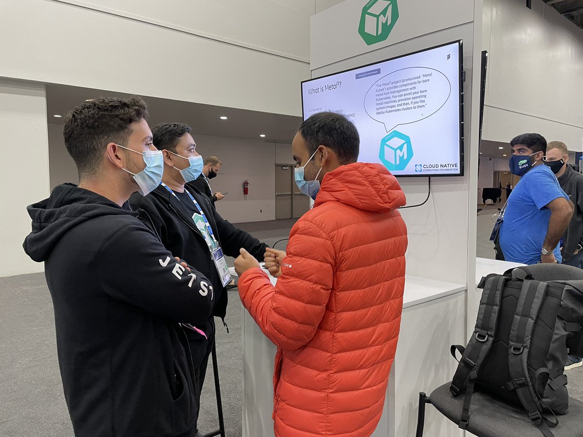 jan_melen's tweet photo. Thank you #Kubecon2022 and Detroit. @metal3_io project booth is closed. Se you all next in Amsterdam. https://t.co/TniVbMqSva