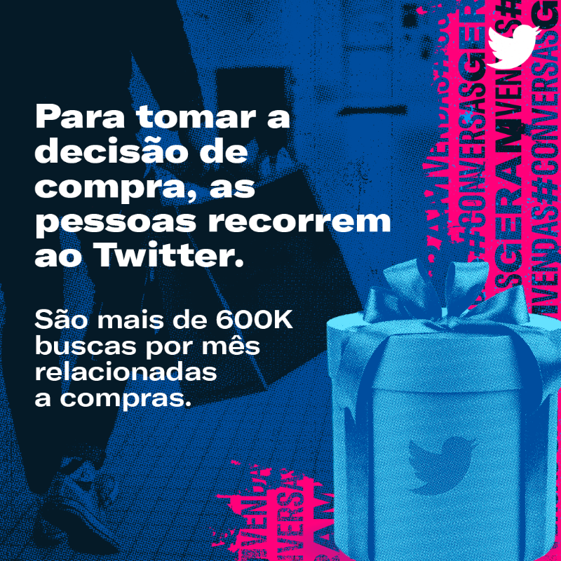 MarketingBR's tweet photo. VOCÊ SABIA? A aba Explorar funciona como ferramenta de busca para recomendações e melhores ofertas de produtos. Chegou a hora de impulsionar as decisões de compra da sua audiência. Quem compra decide no Twitter. #ConversasGeramVendas