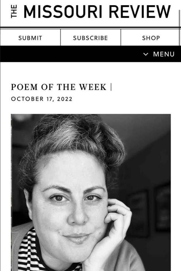 GaSo_writling's tweet photo. Last week, Professor Christina Olson had her fabulous poem, "What I Learned from the Gympie Gympie Plant," selected as The Missouri Review's Poem of the Week. Congrats, Professor Olson! Link here: https://t.co/n7yQ2IS1Ve https://t.co/pKGbr4EQ42