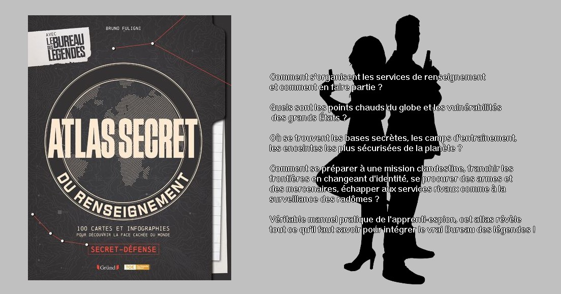[📙 𝗟𝗘𝗖𝗧𝗨𝗥𝗘]
#Espionnage #Renseignement #ArméesSecrètes #Infiltrations #Espions ...

Envie de découvrir un nouveau livre ? On en a un trouvé qui vous intéressera ... 

💻Pour de plus amples informations, rendez-vous sur le site de l' <a href="/AAIHEDN/">AA-IHEDN</a>👉 urlz.fr/jDZP