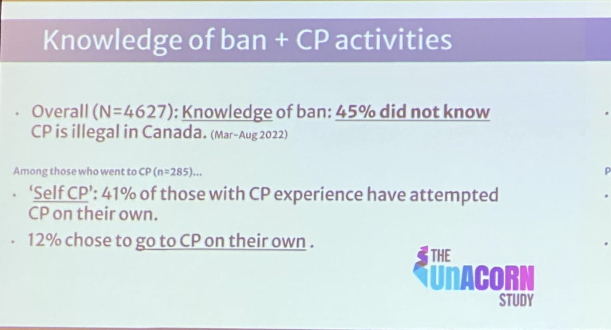 queergranddad's tweet photo. I’m surprised to learn the high percentage of people who attempt self conversion efforts. @travissalway presenting on research of “conversion therapy” at #CBRCSummit https://t.co/66krjyeMhB