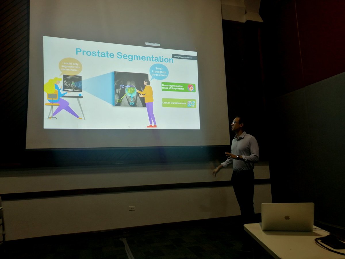 Beto_OchoaRuiz's tweet photo. Las présentation in #MICAI2022 bit not less cool😎! Pablo is presenting our work on prostate zones segmen
-ration with UPC and UB (Dijon) 😊
Quite happy with all the works that have been presented by students of the @CVINSIDE lab 🥰 https://t.co/1TL122ujt2