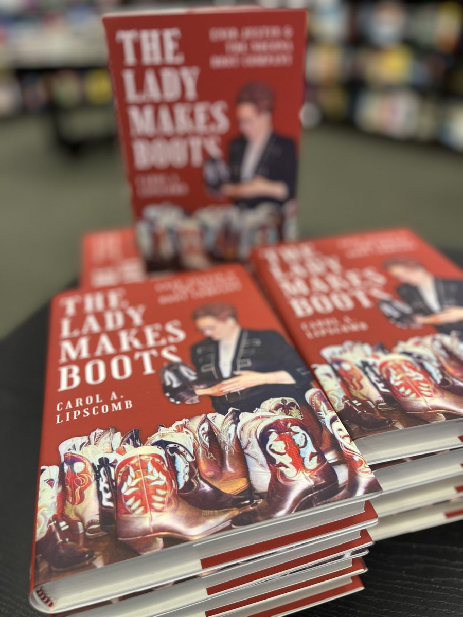 ✨Book Signing✨

Join us tomorrow 10/29/22 from 11am - 2pm as author Carol A. Lipscomb signs copies of her book: The Lady Makes Boots. 

Enid Justin was a true Texas pioneer: This is her story, stitched and bound.  #FortWorth