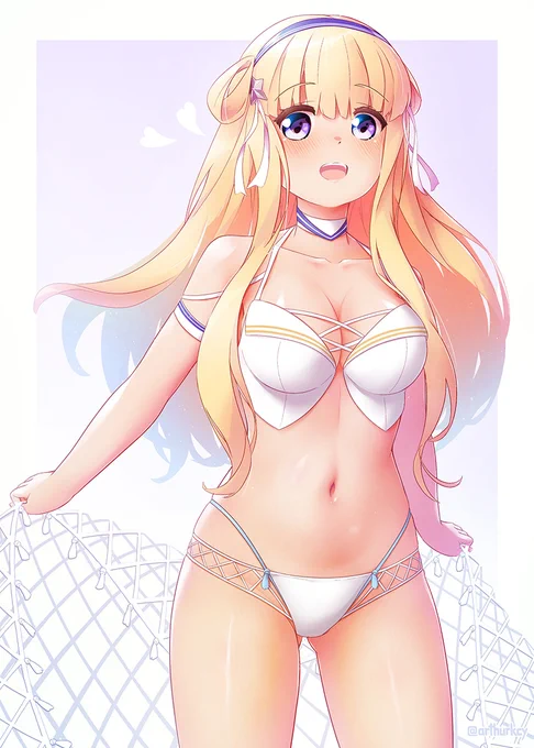 フレッチャーちゃん水着姿披露 #艦これ 