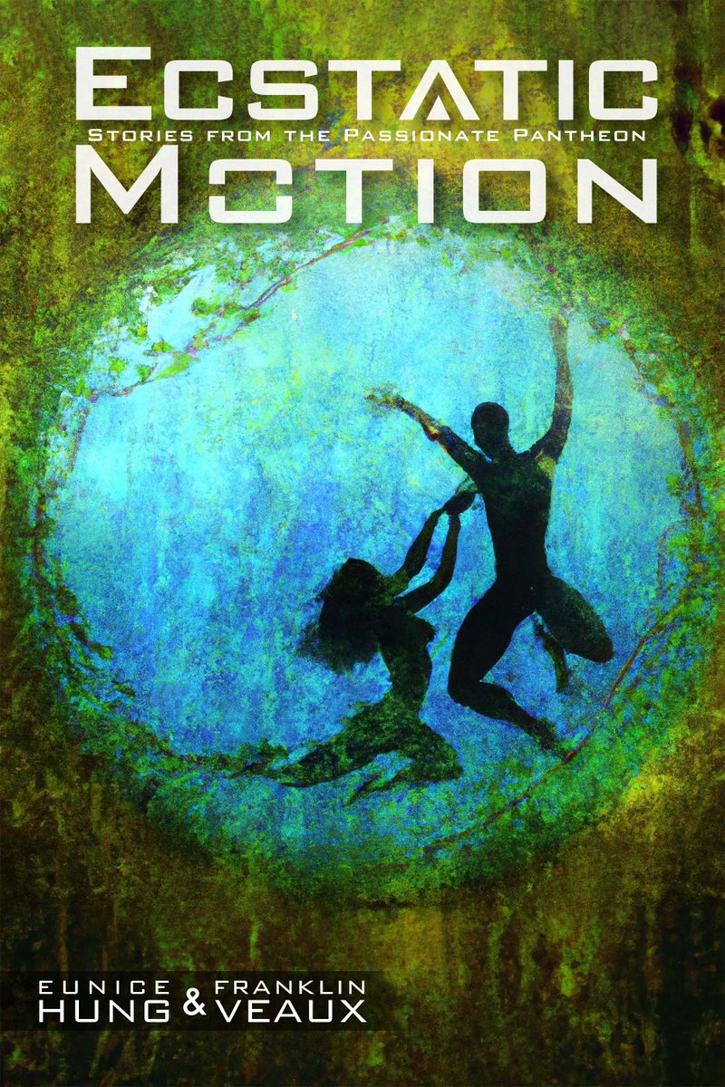 PassionPanth's tweet image. We are pleased to show you something new: the preliminary cover for Ecstatic Motion, an upcoming book of short stories in the Passionate Pantheon universe! This collection follows characters from The Brazen Altar and Divine Burdens years after the events of those novels.