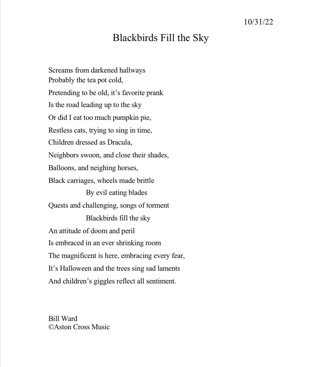 Blackbirds Fill the Sky