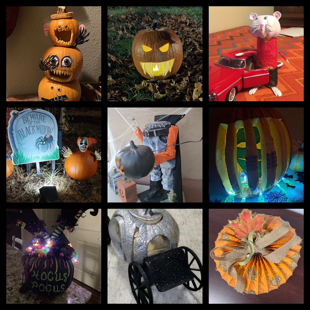 CustomerImpact's tweet photo. More spooky submissions to our Pumpkin Decoration Contest! https://t.co/DrHVdmObr4