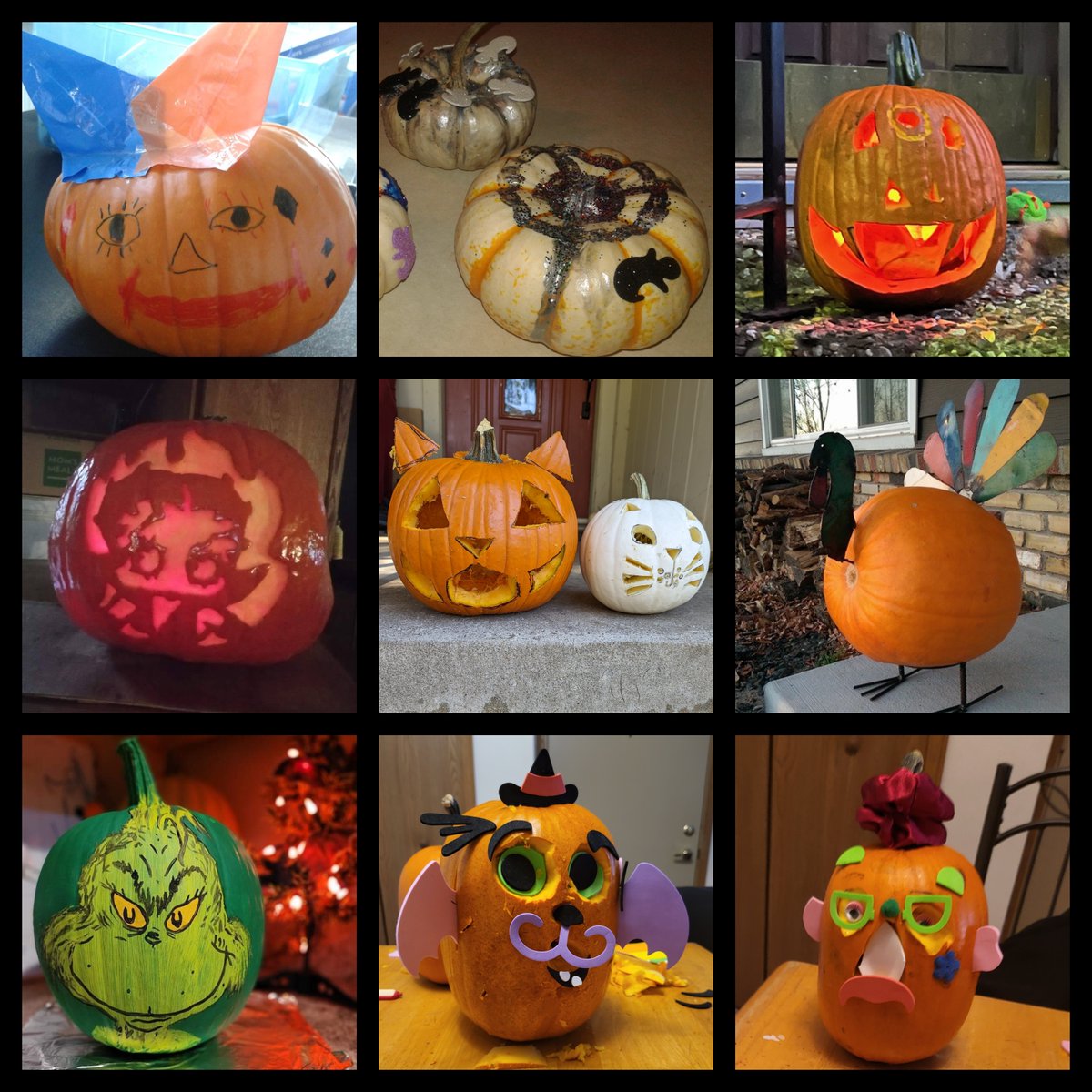 CustomerImpact's tweet photo. More spooky submissions to our Pumpkin Decoration Contest! https://t.co/DrHVdmObr4
