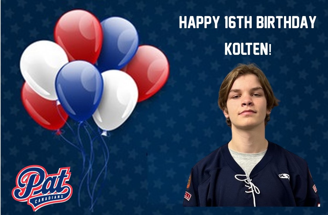 Happy 16th Birthday to Pat Cs rookie defenseman, Kolten Bridgeman! You can catch Kolten tomorrow night at the Cooperators at 8:00PM as the Cs host Warman